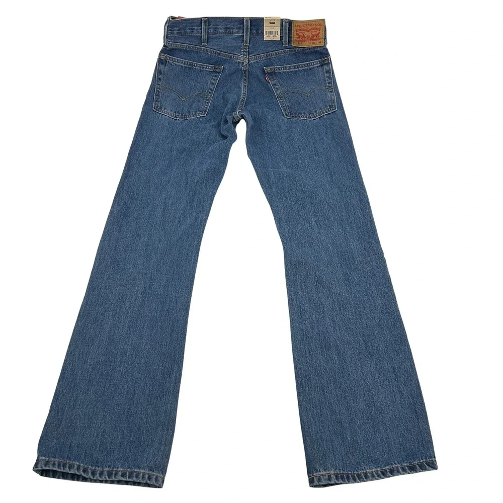 Levi's 517 Bootcut Jeans Mens 31x34 Blue Medium Wash Cotton Denim Cowboy NEW